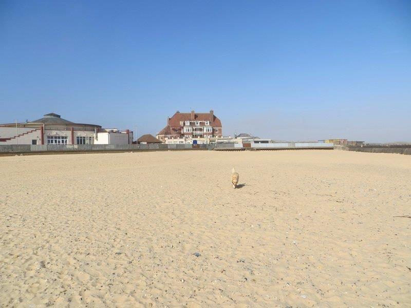 Gorleston beach on the east coast